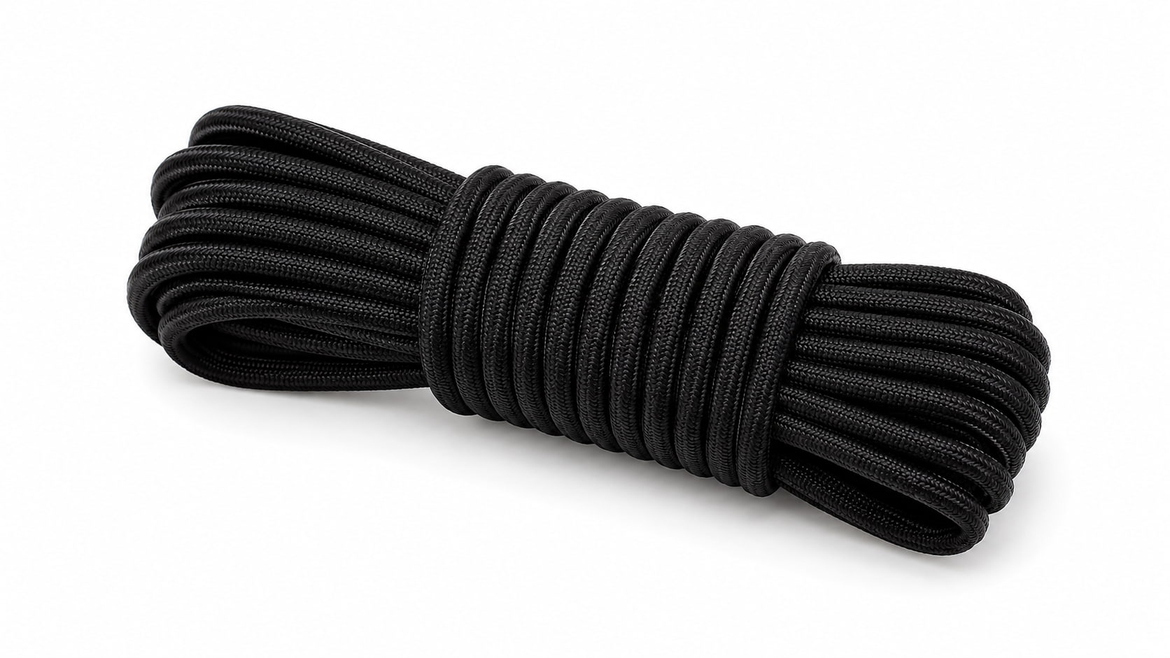 Rollos de soga elástica negra, detalle